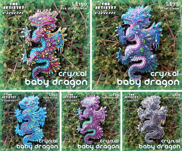 Cream x Crystal Baby Dragon