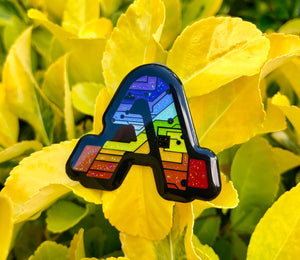 “A” tech logo x Rainbow