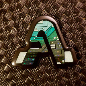 "A" Tech Logo x Green/Black
